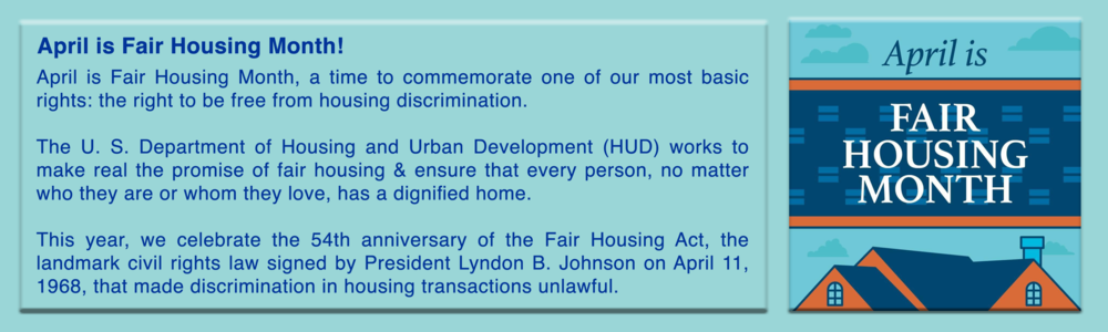 April recognizes fair housing achievements