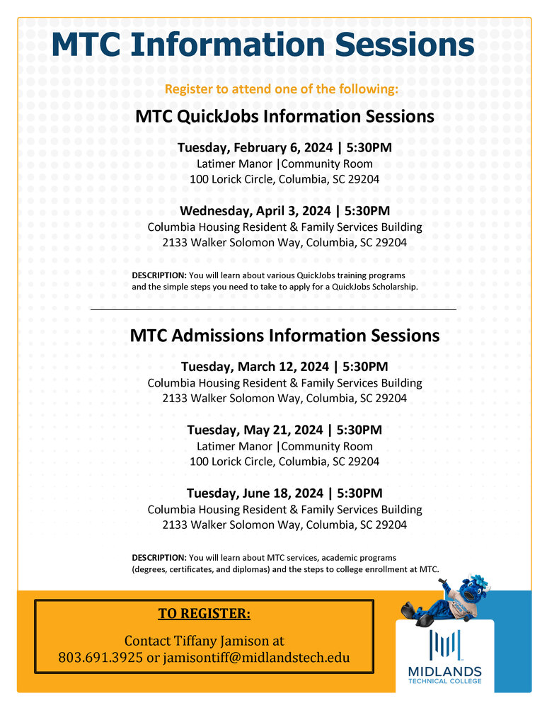 Information session from MTC for CH residents