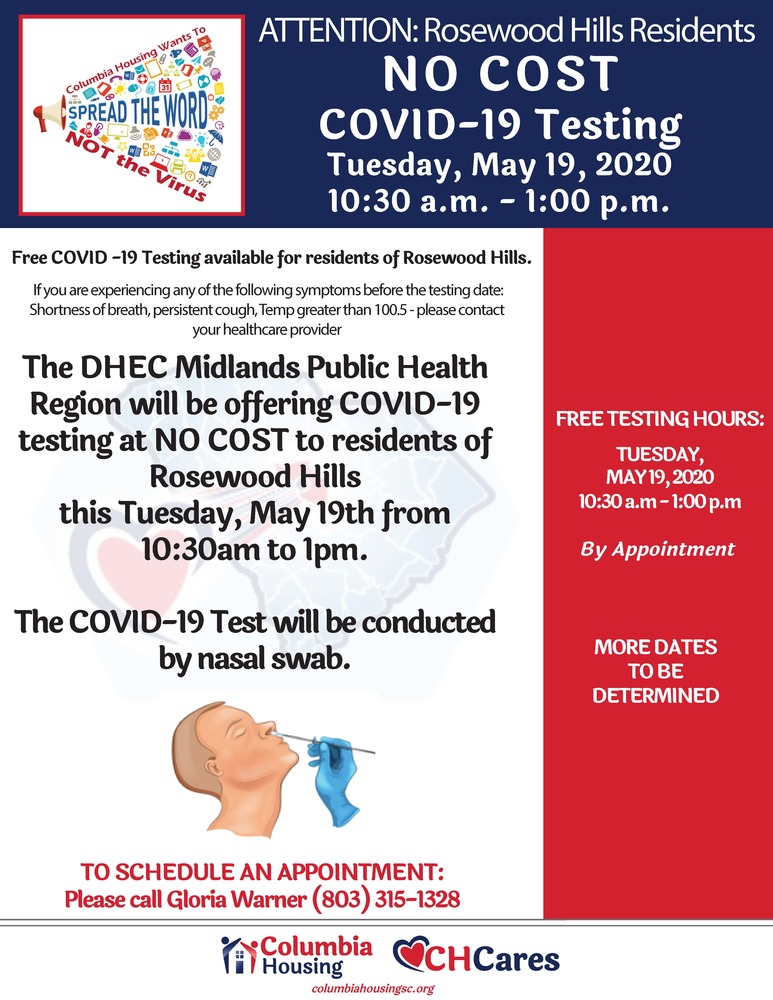 COVID testing May 19, 2020 at Rosewood Hills