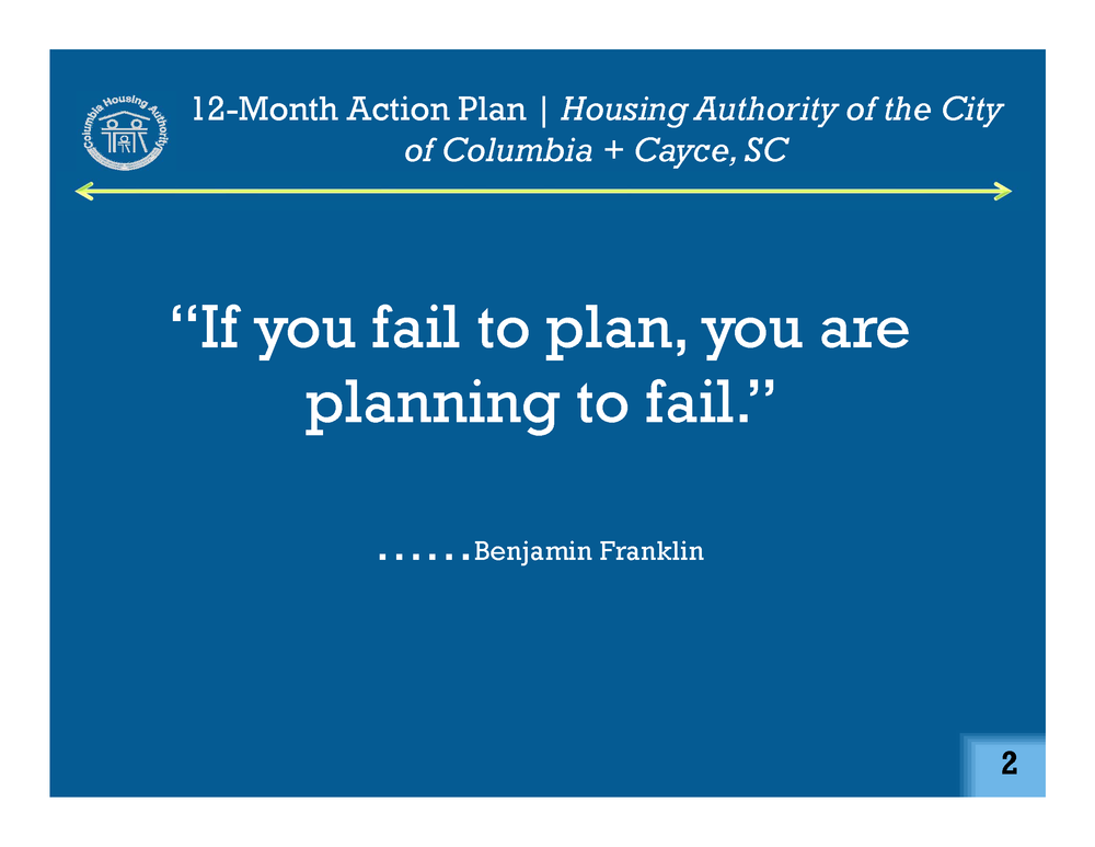 12-Month Action Plan - Ben Franklin Quote