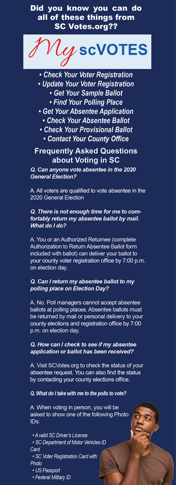 Description of things you can do on SCVotes.com.