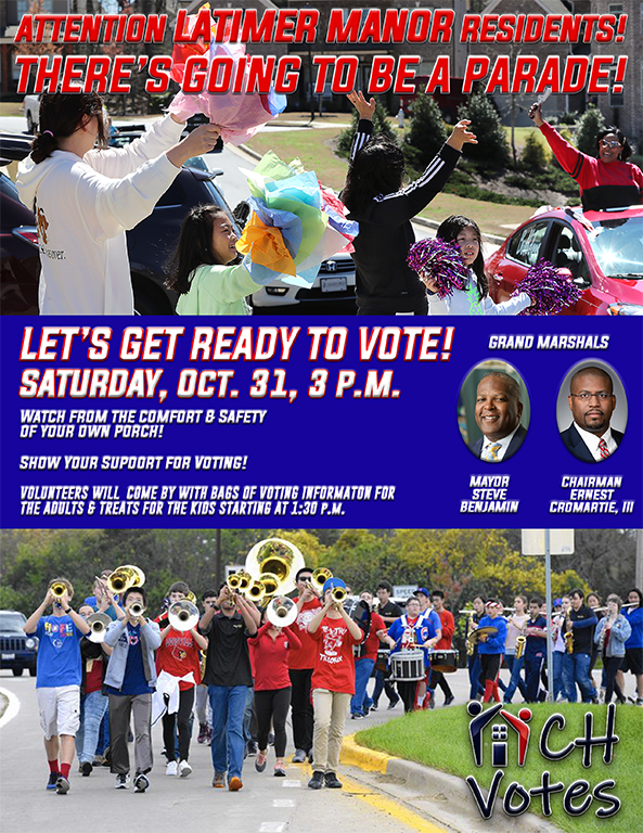 Latimer Manor Get Out the Vote Parade Saturday October 31 2020 3pm