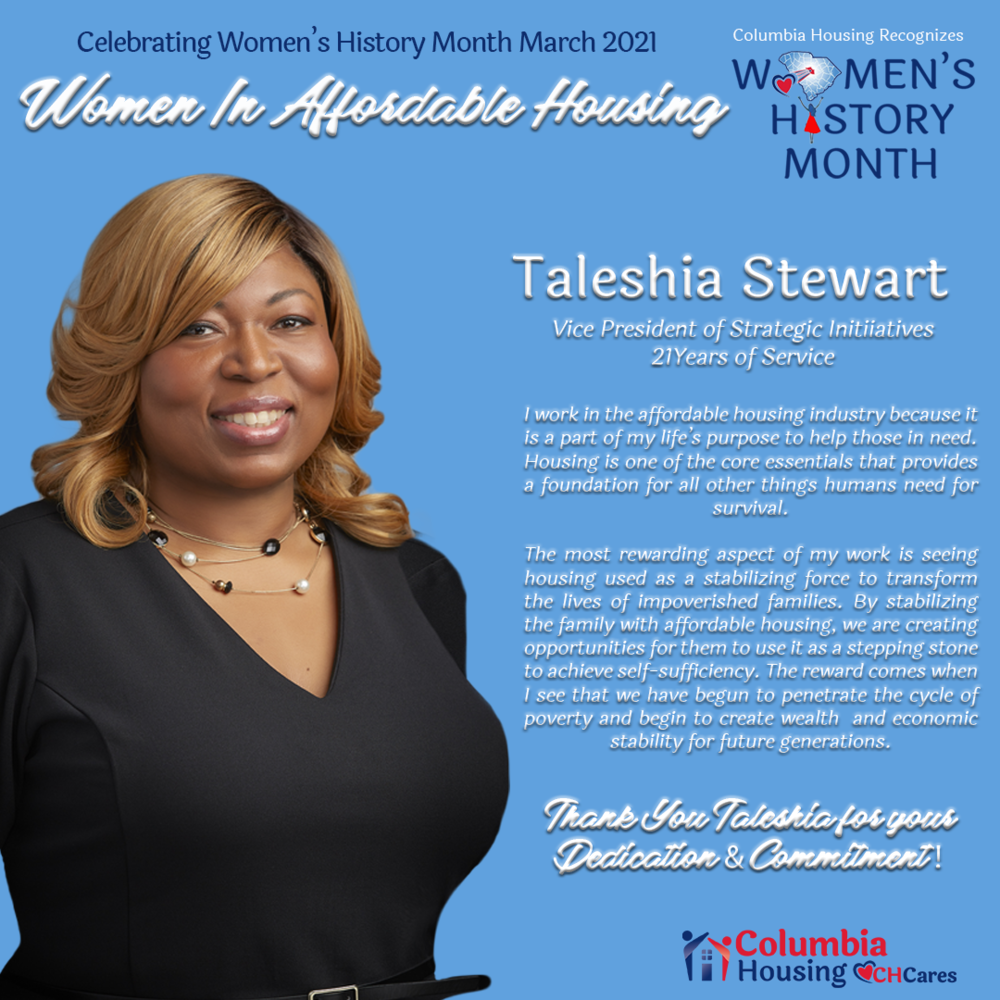 Celebrating Women's History Month - Taleshia Stewart