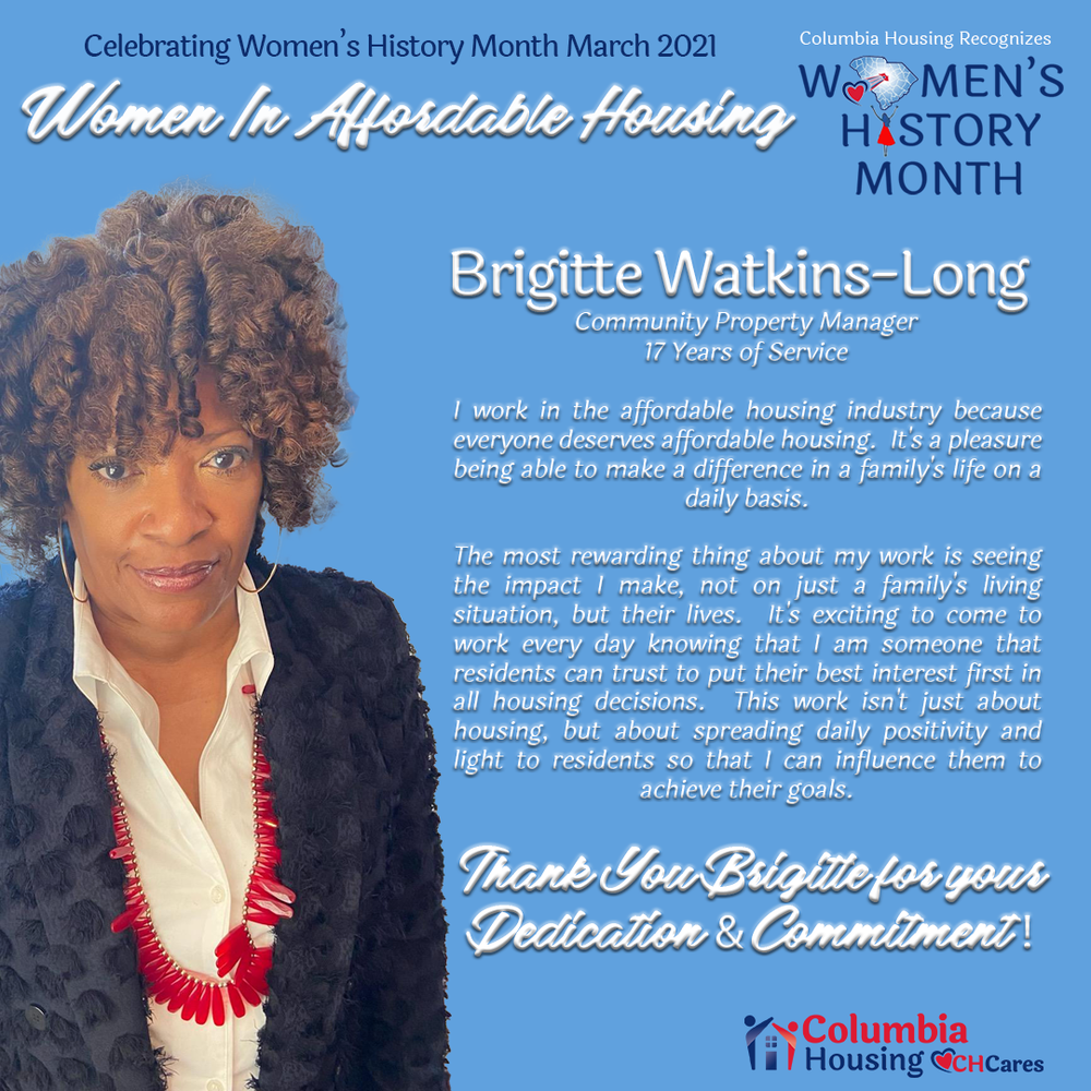 Celebrating Women's History - Brigitte Watkins Long
