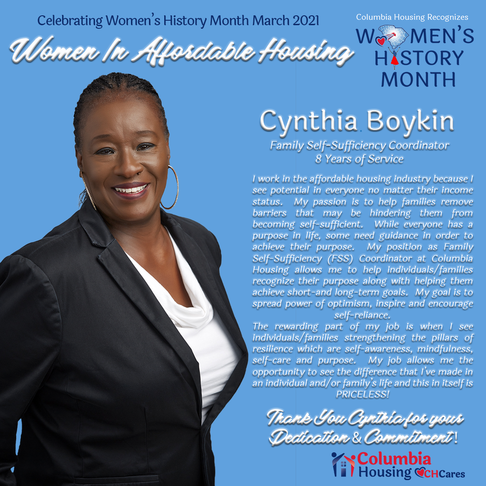 Celebrating Women in Affordable Housing - Cynthia Boykin (03/09/2021 ...