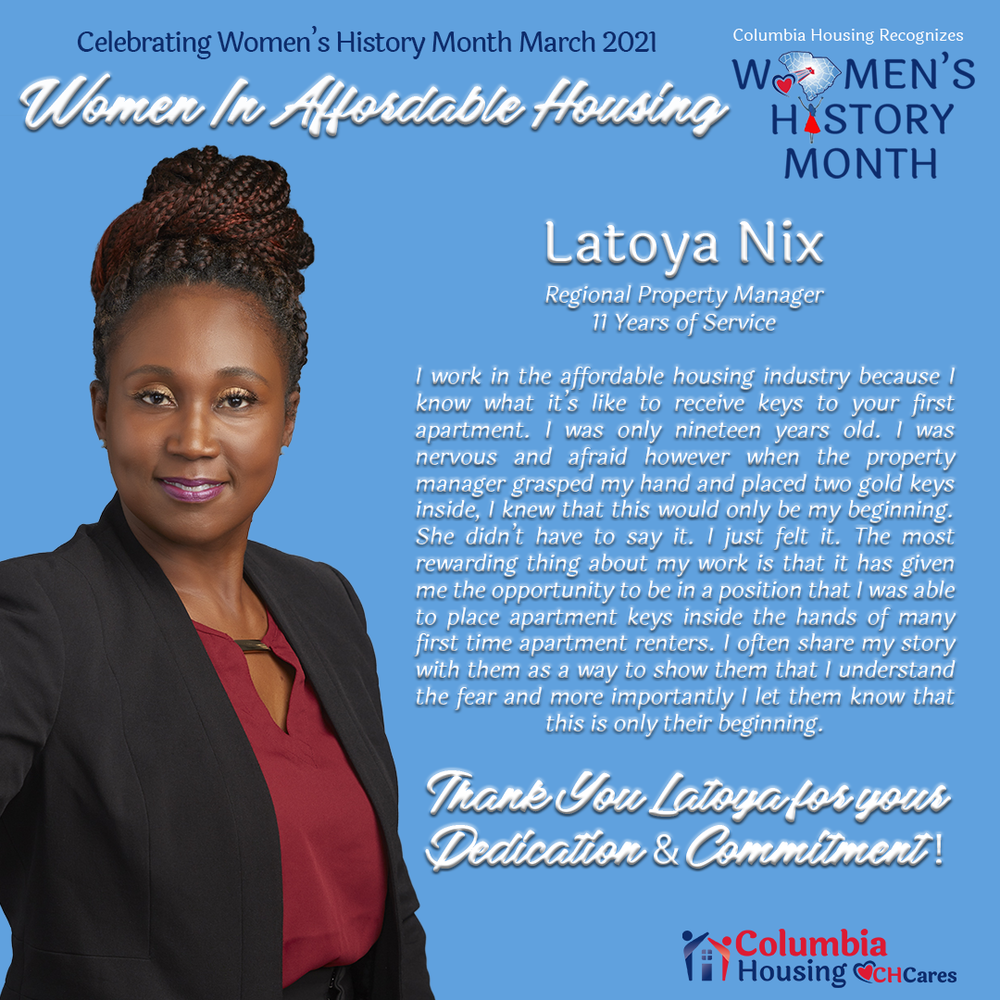 Celebrating Women's History - Latoya Nix