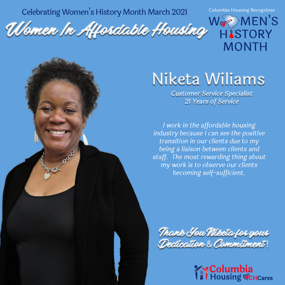 Celebrating Women in Affordable Housing - Niketa Williams 
