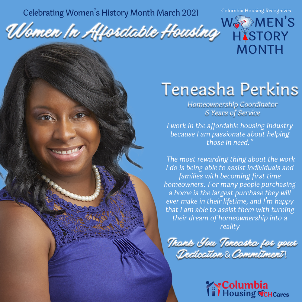 Celebrating Women in Affordable Housing - Teneasha Perkins