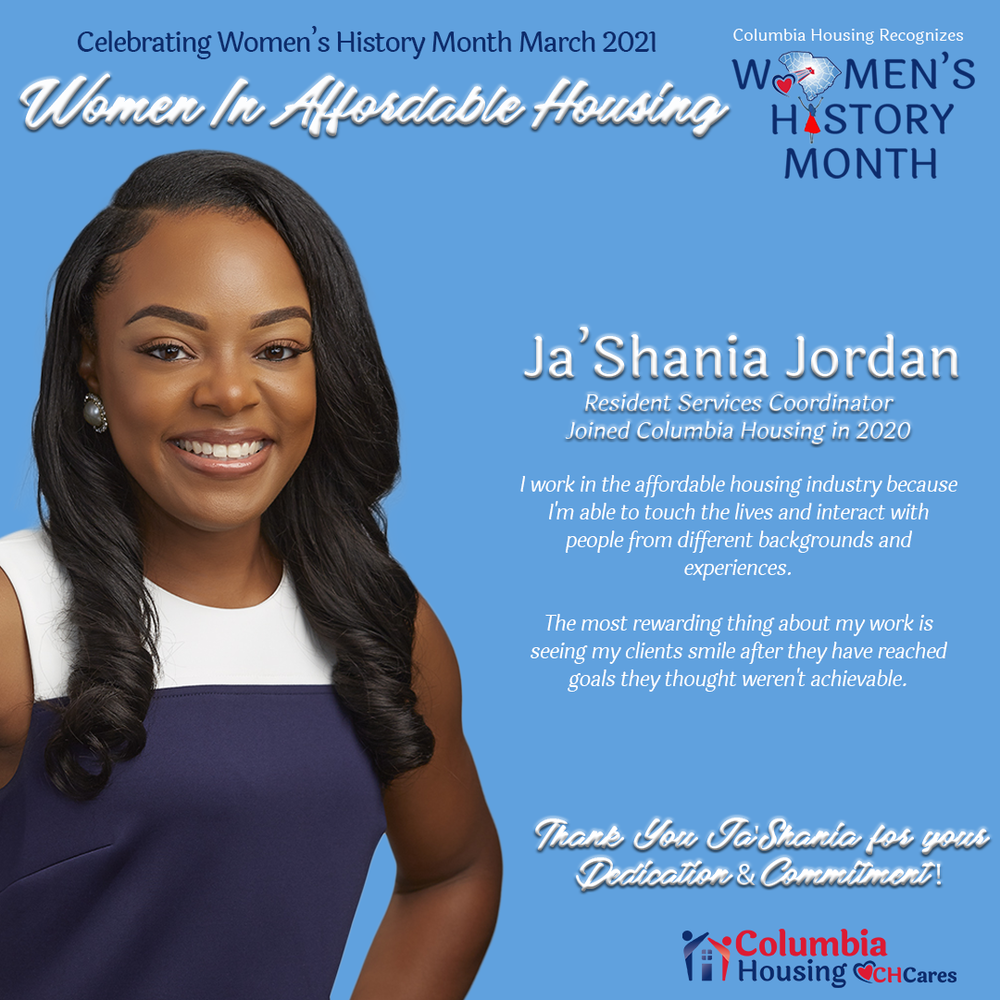 Celebrating Women in Affordable Housing - Ja'Shania Jordan
