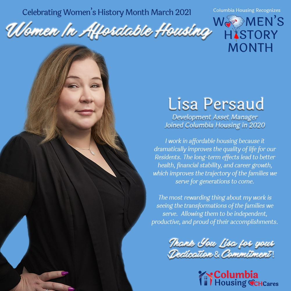 Celebrating Women in Affordable Housing - Lisa Persaud 