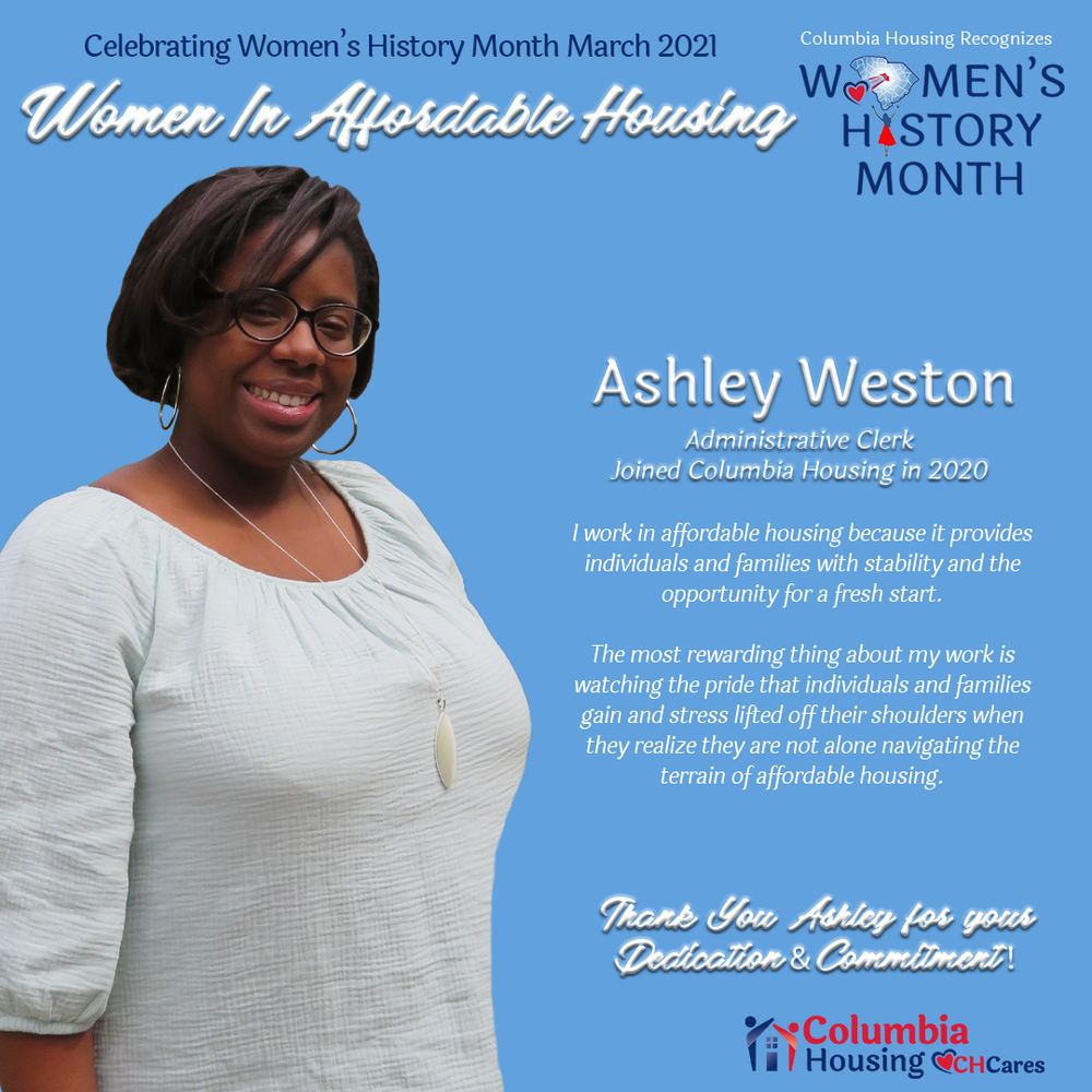Celebrating Women in Affordable Housing - Ashley Weston
