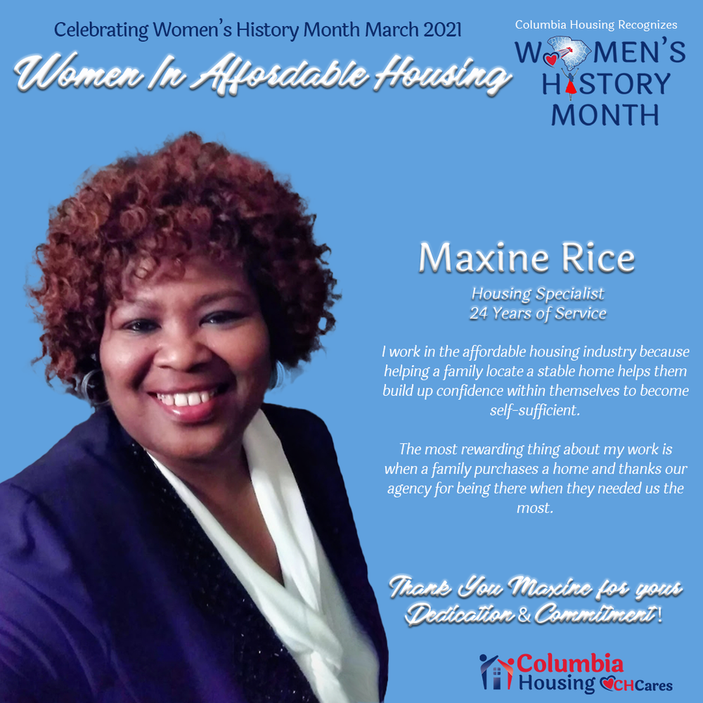 Celebrating Women in Affordable Housing - Maxine Rice
