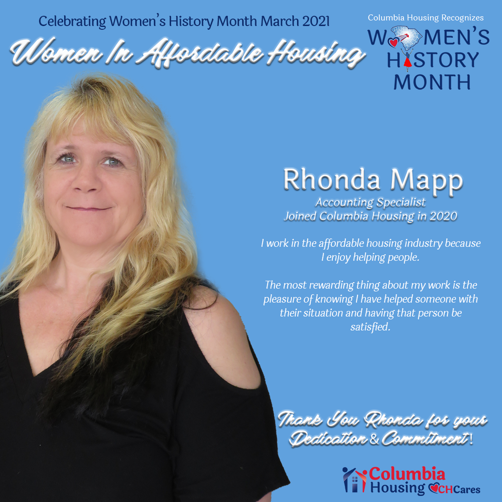 Celebrating Women in Affordable Housing - Rhonda Mapp