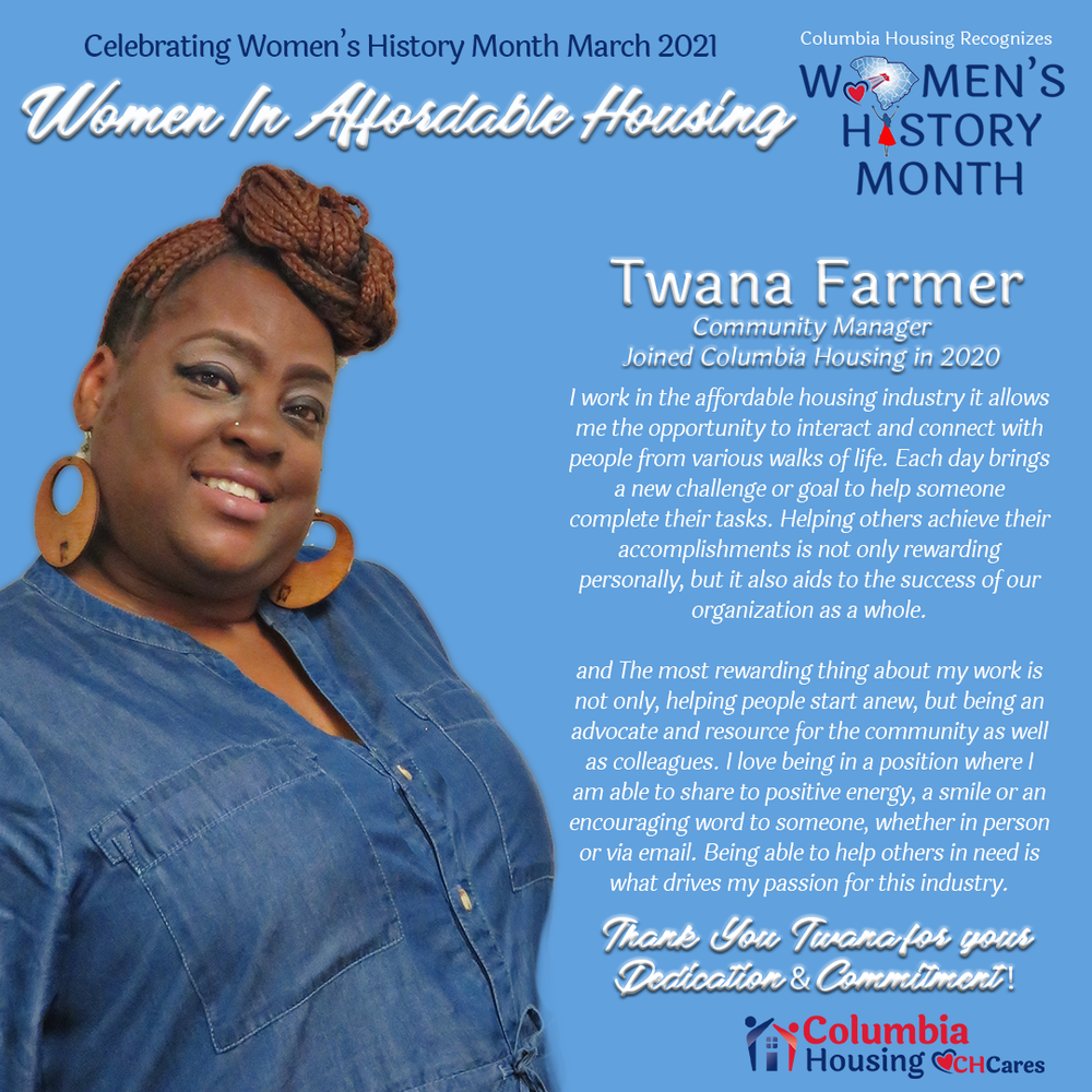 Celebrating Women in Affordable Housing - Twana Farmer