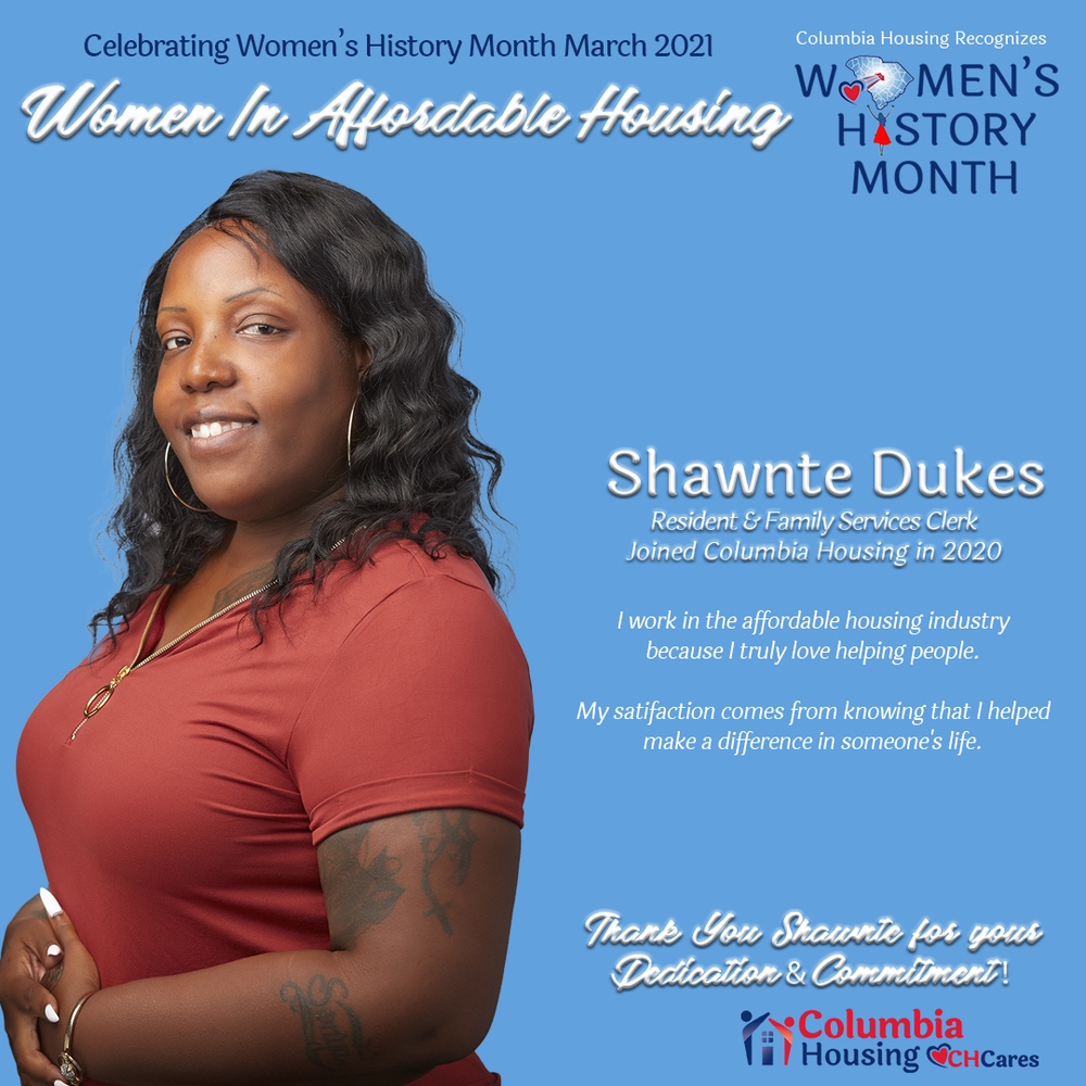 Celebrating Women in Affordable Housing - Shawnte Dukes