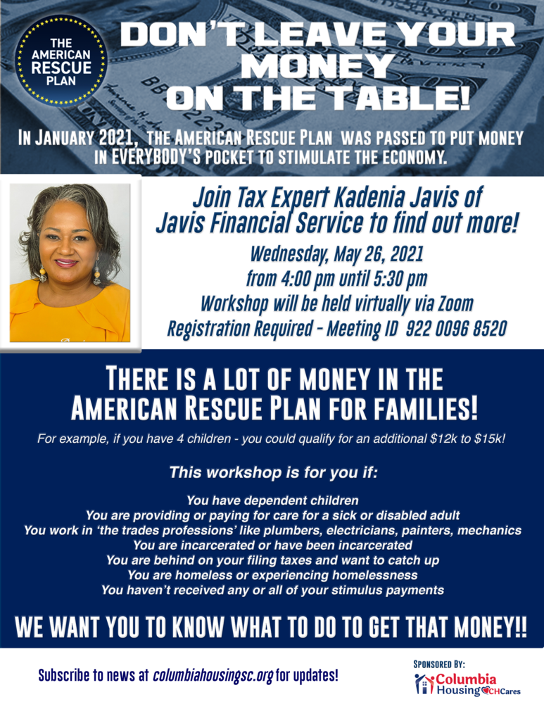 American Rescue Plan Workshop May 26, 2021