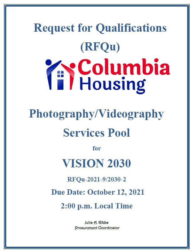 RFQ Cover photography videography 