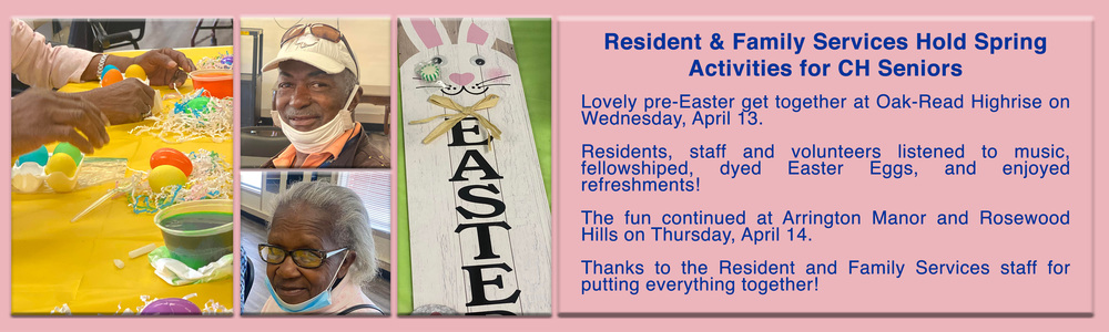 CH residents at the senior communities enjoy easter activities 