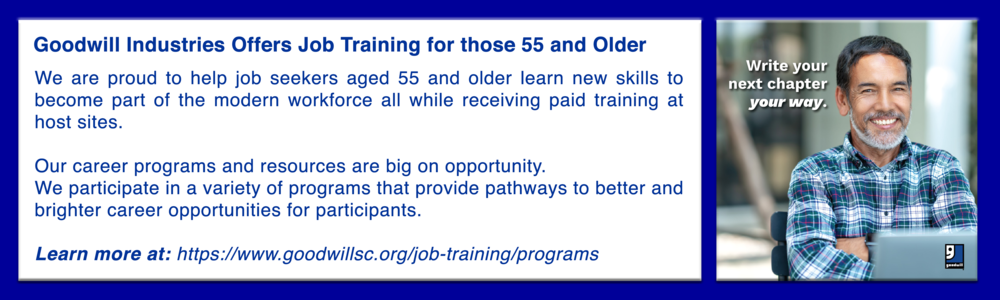 Job training for job seekers 55 and older at Goodwill