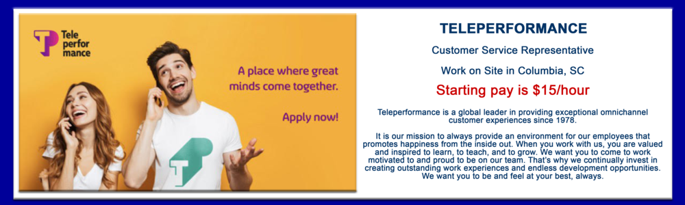 Job opportunity at teleperformance