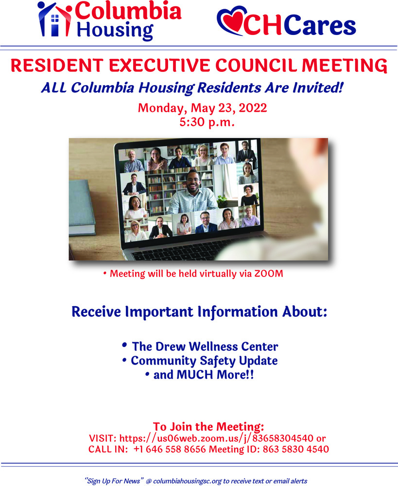 Resident Executive Council meeting notice