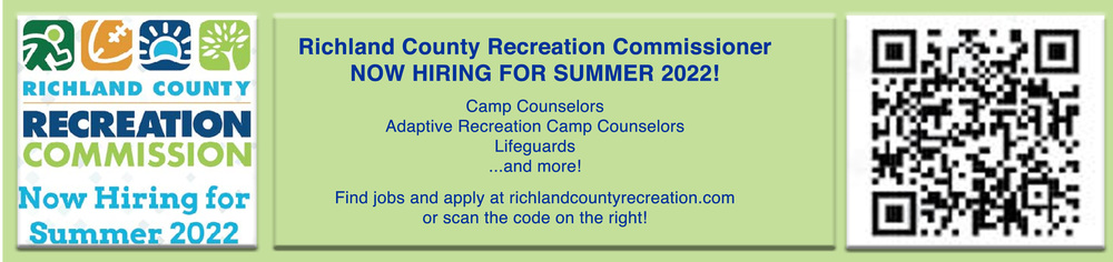 Richland County Recreation now hiring summer jobs