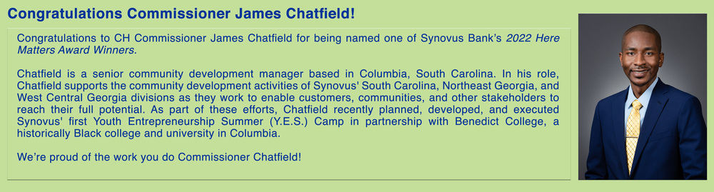 James Chatfield recognized by Synovus Bank