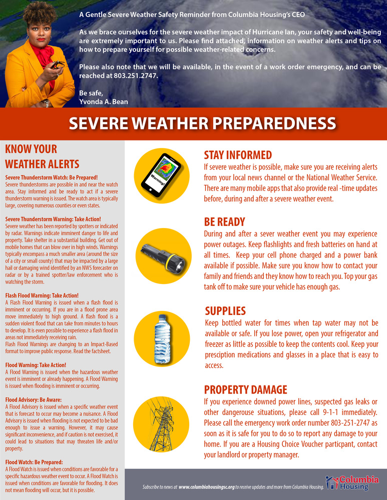 Tips for severe weather preparedness