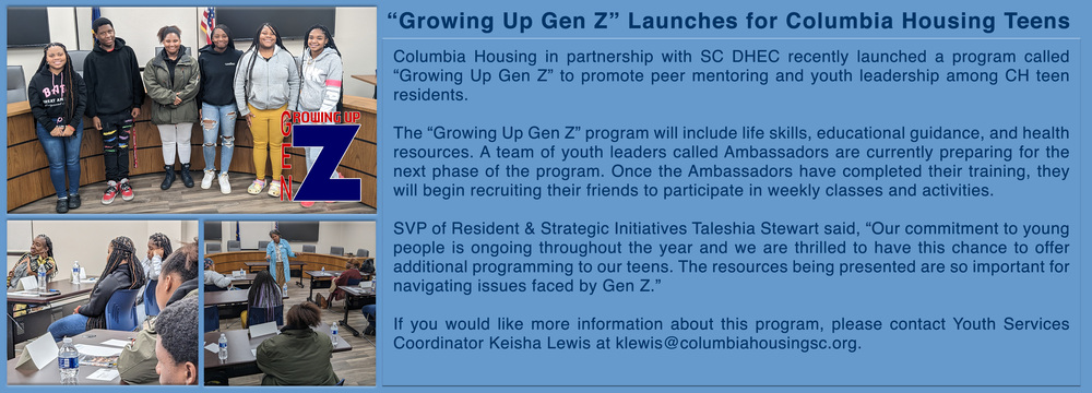 Growing Up Gen Z program launches for CH teens