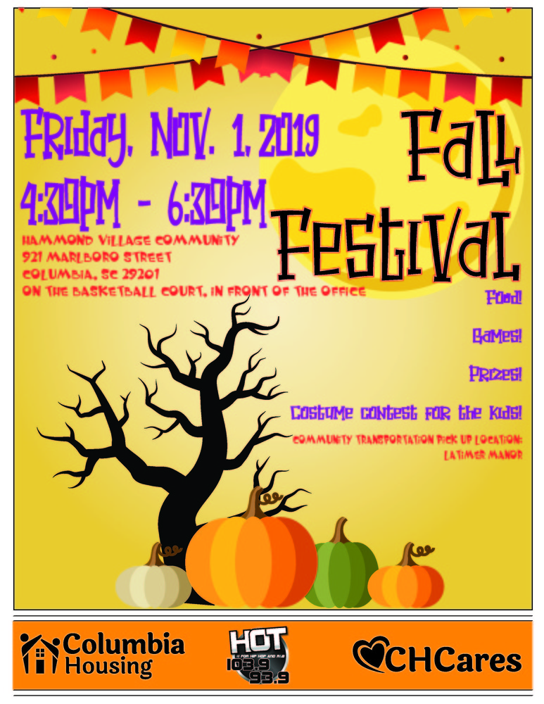 fall festival flyer - November 1st at Hammond Village