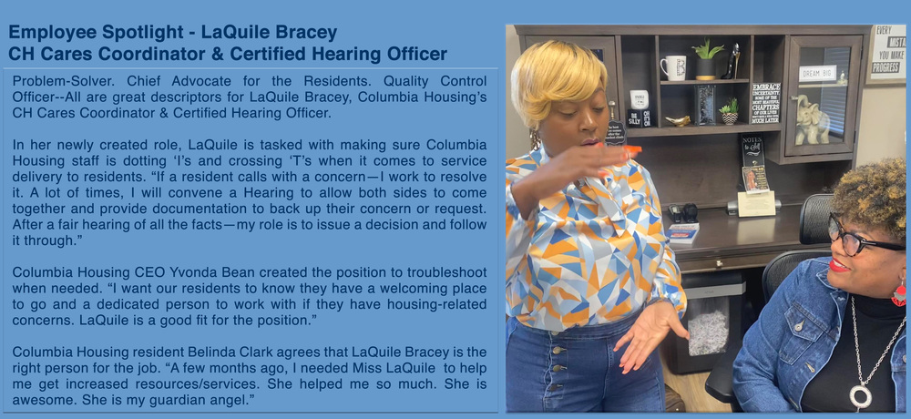 CH Cares Coordinator Laquile Bracey