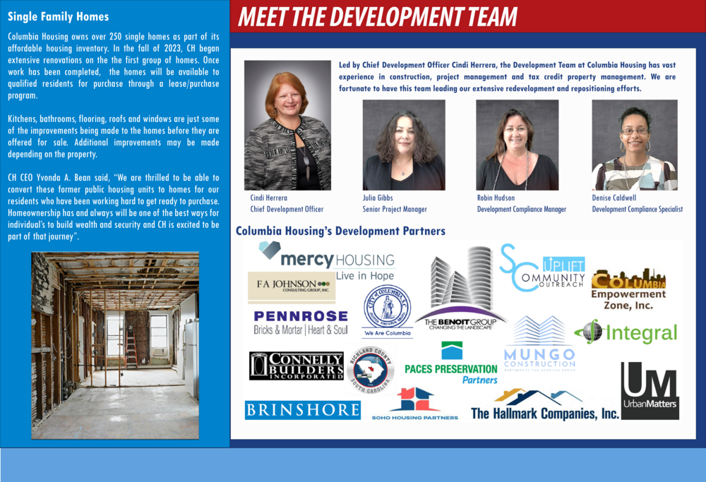 meet the development team and development partners