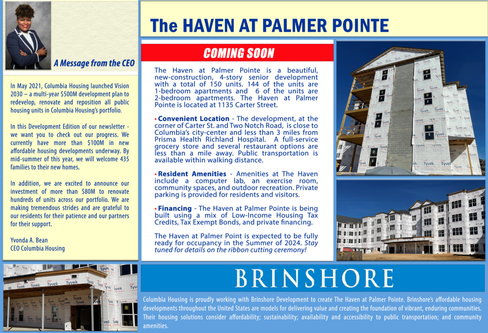 Development update for the Haven at Palmer Pointe