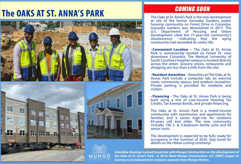 development update on Oaks at St Anna's Park
