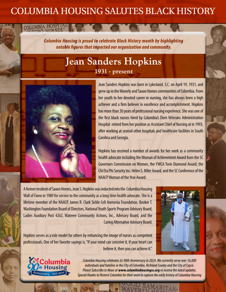 Black History Salute - Jean Sanders Hopkins