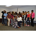 Interim Executive Director Ivory Mathews poses with the 2019 Class of Summer Youth Employment program participants as they take a ‘silly shot’.