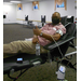 Blood Donor with bottle of water