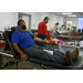 Blood Donor in blue shirt